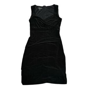 Dress Barn Collection Tummy Control Black Sheath Cocktail Dress Size 6